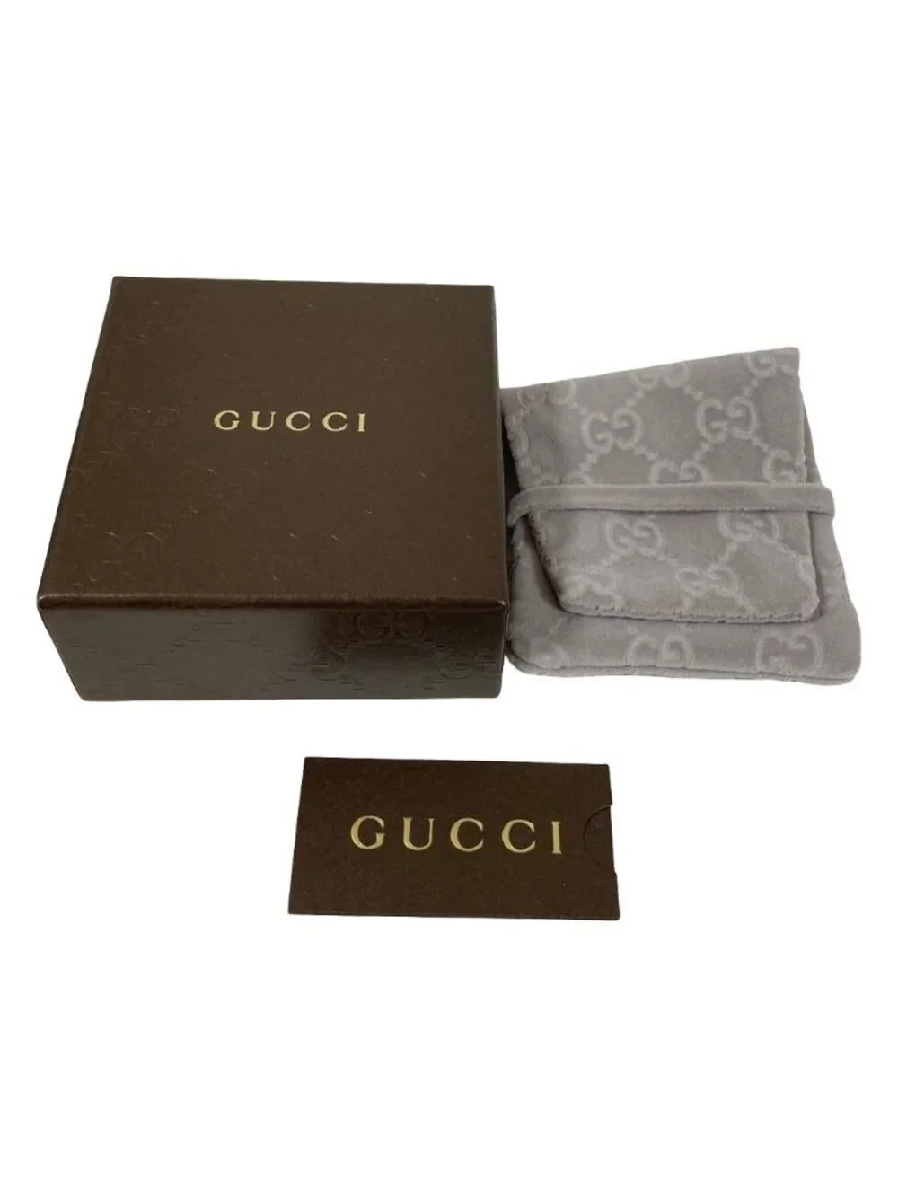 Gucci Interlocking Script Logo Ring 925 22 Silver